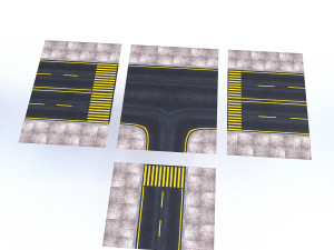 modular road 3D Model