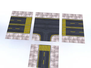 modular road 3D Model