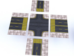 modular road 3D Model
