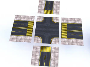 modular road 3D Model
