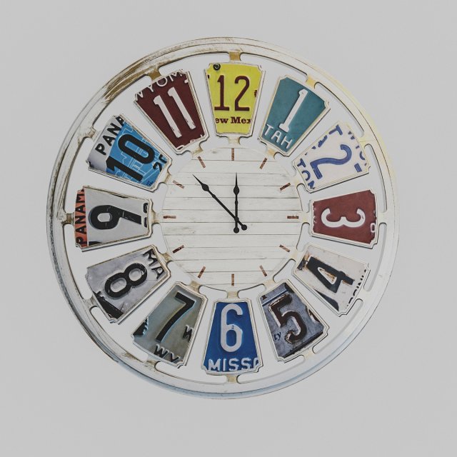 3d loft clock 3D 모델 .c4d .max .obj .3ds .fbx .stl .blend 