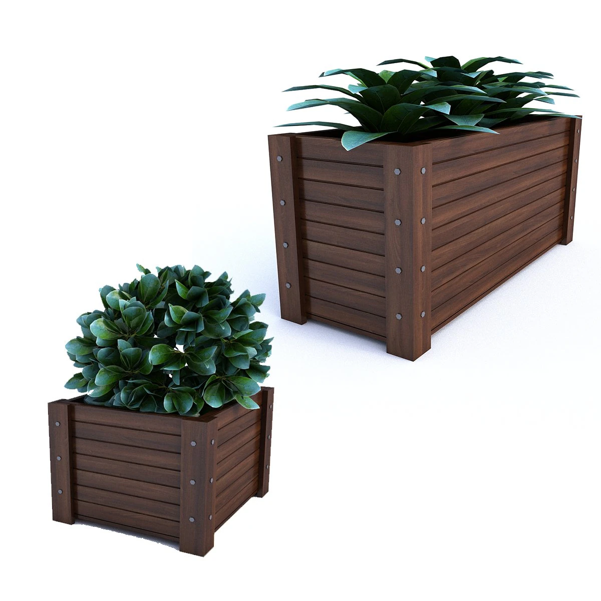 outdoor flower pot 3D Model .c4d .max .obj .3ds .fbx .stl .blend 