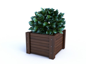 outdoor flower pot 3D 모델