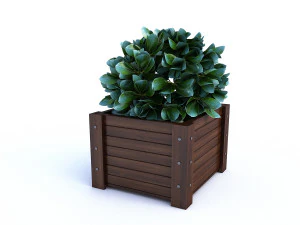 outdoor flower pot 3D Model