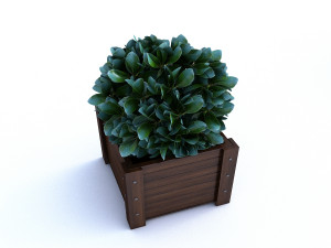outdoor flower pot 3D 모델