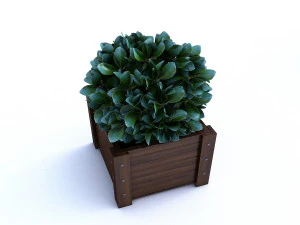 outdoor flower pot 3D Model