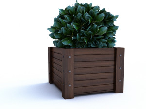 outdoor flower pot 3D 모델