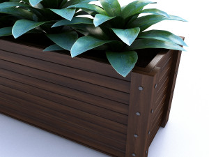 outdoor flower pot 3D 모델