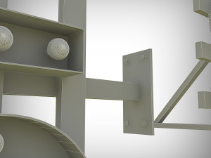 saloon bulb sign 3D मॉडल