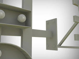 saloon bulb sign 3D Model