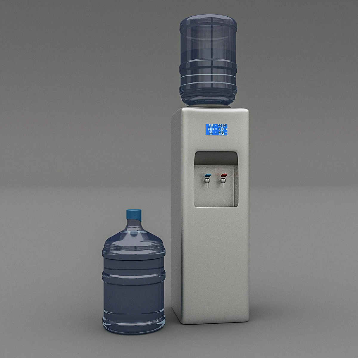 3d water dispenser 3D Model .c4d .max .obj .3ds .fbx .stl .blend 