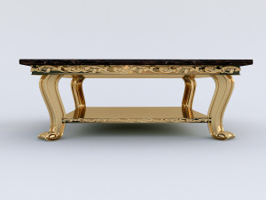 classic coffee table set 3D-Modell