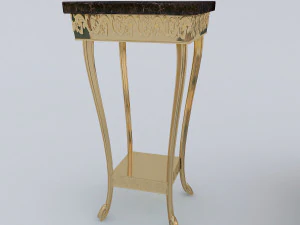 classic coffee table set 3D Model