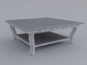 classic coffee table set 3D Model