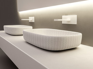 modern wash basin 3D Model