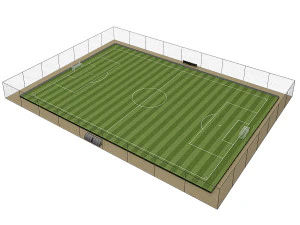 voetbalveld pakket 3D Model