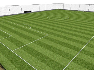 football field pack 3D Model