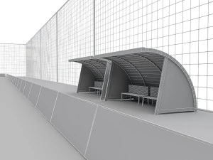 football field pack 3D Model