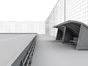 football field pack 3D 模型