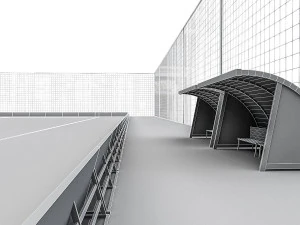football field pack 3D Model