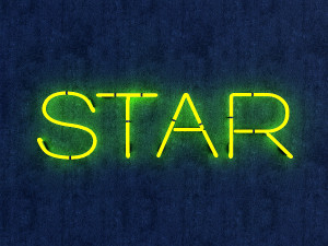star neon sign 3D-Modell