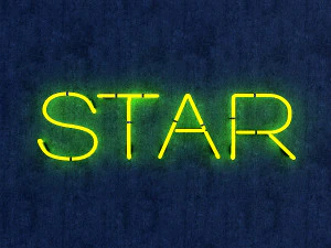 star neon sign 3D Model