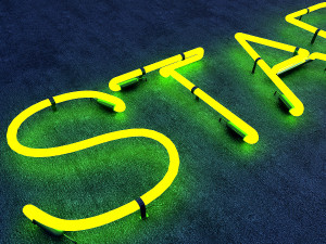 star neon sign 3D-Modell