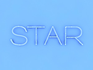star neon sign 3D-Modell