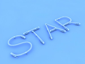 star neon sign 3D-Modell