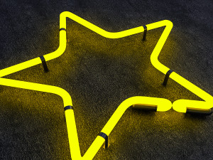 star neon sign 3D Model