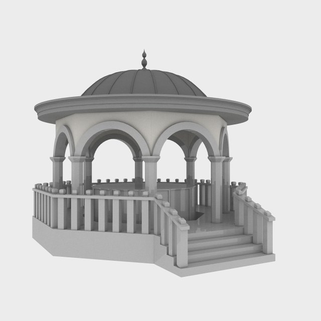 mosque fountain Modèle 3D .c4d .max .obj .3ds .fbx .stl .blend 
