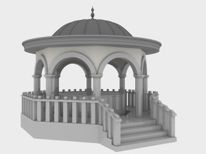 mosque fountain 3D Model