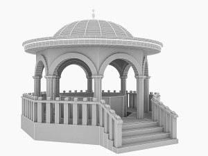 mosque fountain Modèle 3D