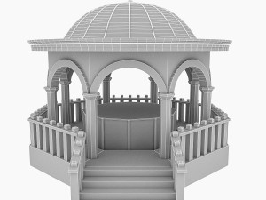 mosque fountain Modèle 3D
