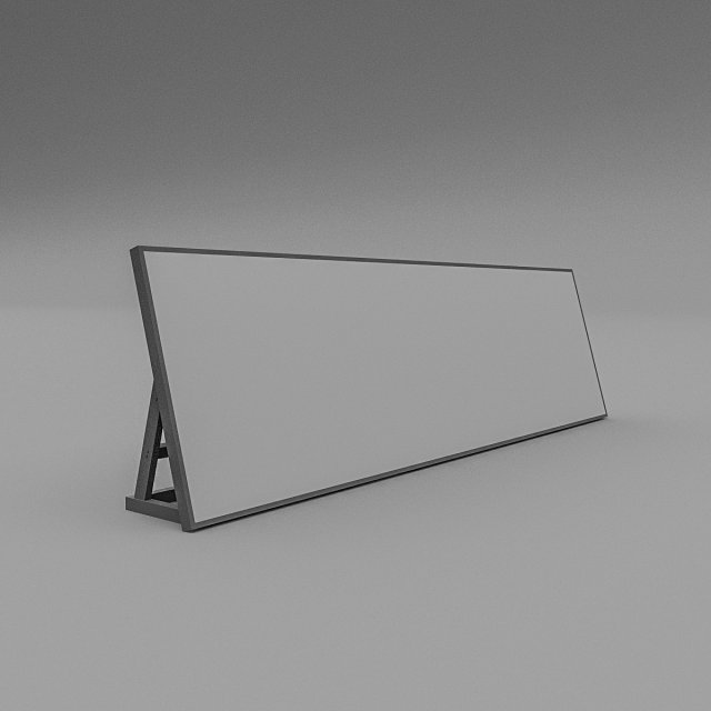 3d floor sign model 3D Model .c4d .max .obj .3ds .fbx .stl .blend 