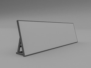 3d floor sign model 3D Model