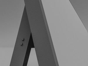 3d floor sign model 3D Model