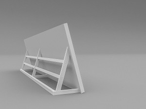 3d floor sign model 3D Model