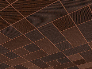 wood ceiling and wall panel 3D Model