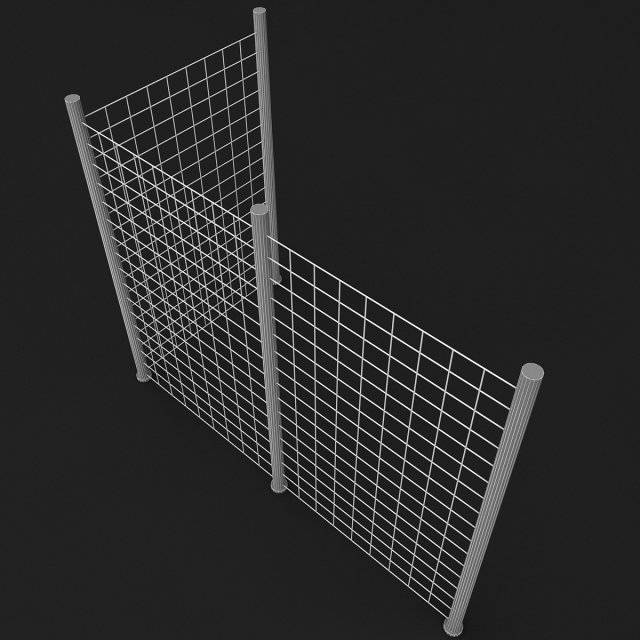 wire netting model 3D Model .c4d .max .obj .3ds .fbx .stl .blend 