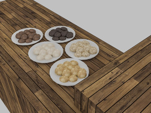 3d cafe counter 3D Model