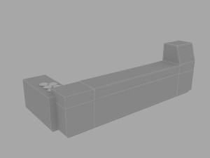 3d cafe counter 3D Model