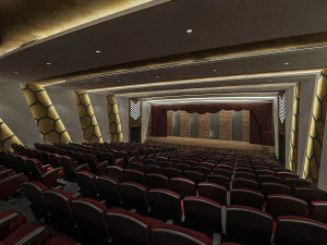 концепция театрального зала 3D Модель