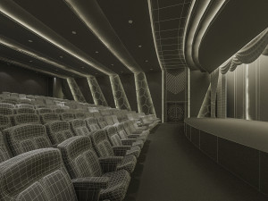 theater hall concept 3D-Modell