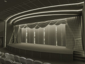 theater hall concept 3D-Modell