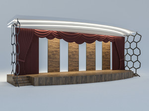 theater and cinema scene Modèle 3D