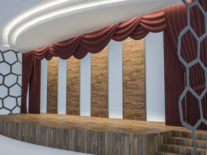theater and cinema scene 3D 模型
