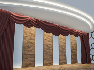 theater and cinema scene 3D 模型