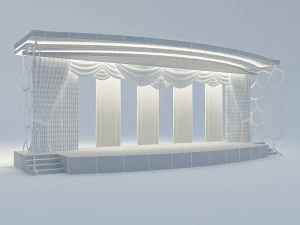 theater and cinema scene 3D Model