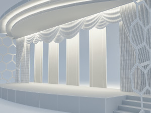 theater and cinema scene 3D 模型